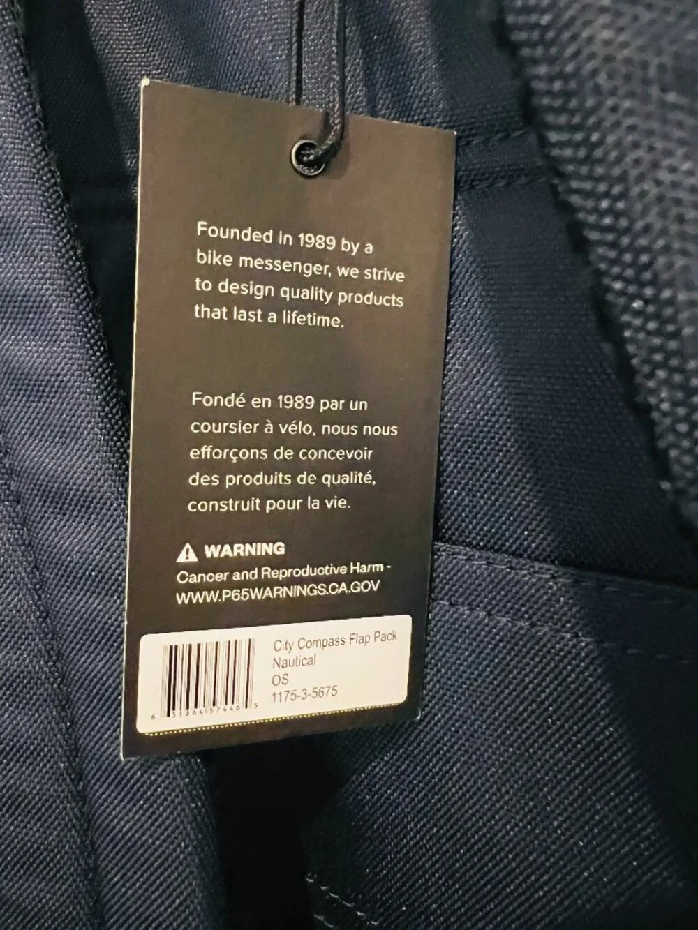 Timbuk2 Laptop Backpack Navy Blue Travel Commuter Business New with Tags
